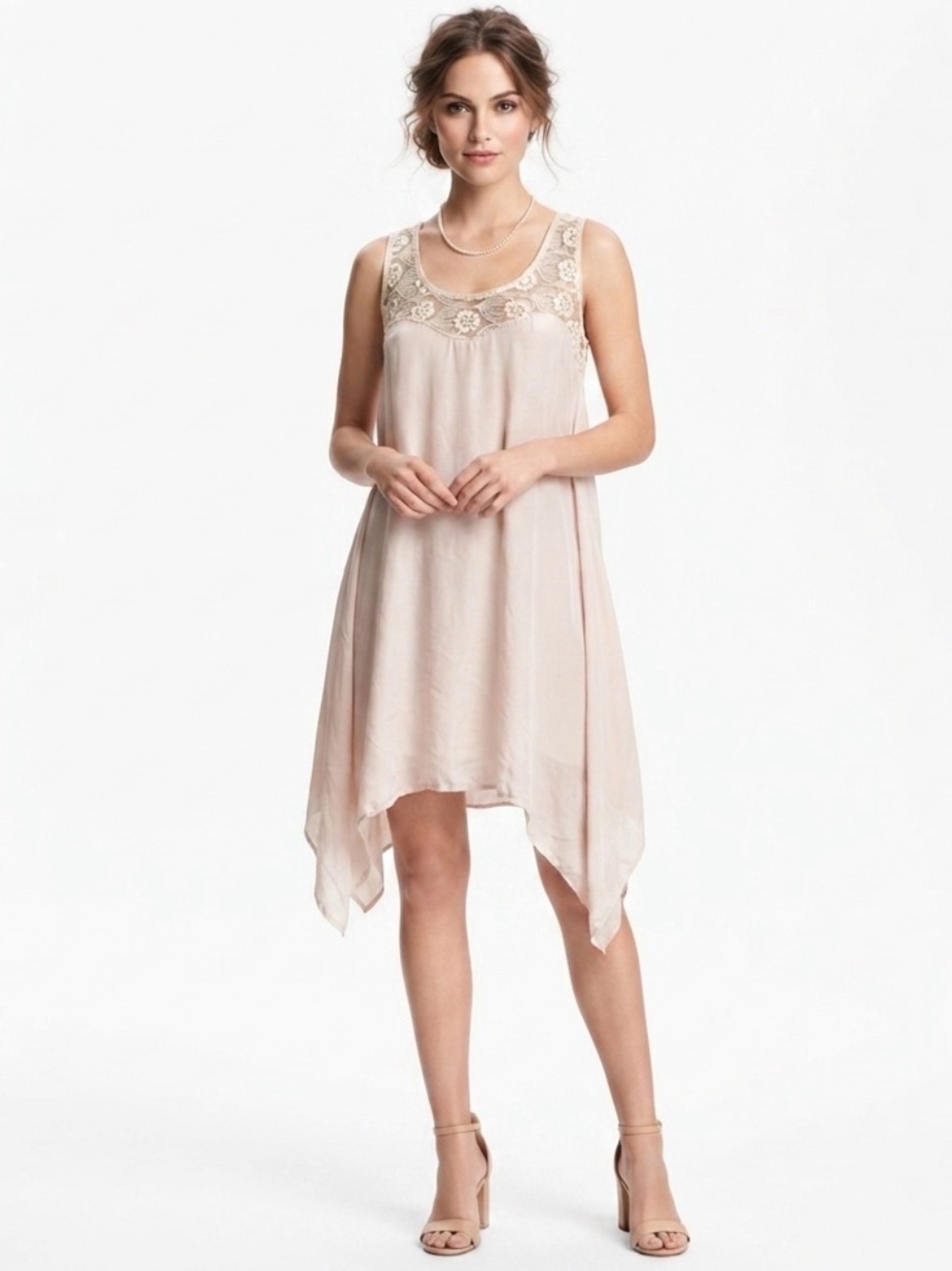 H Trend silk slip dress